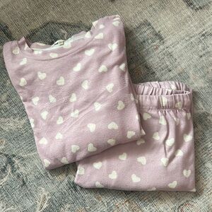 Women’s Heart Pajamas - Pink and White